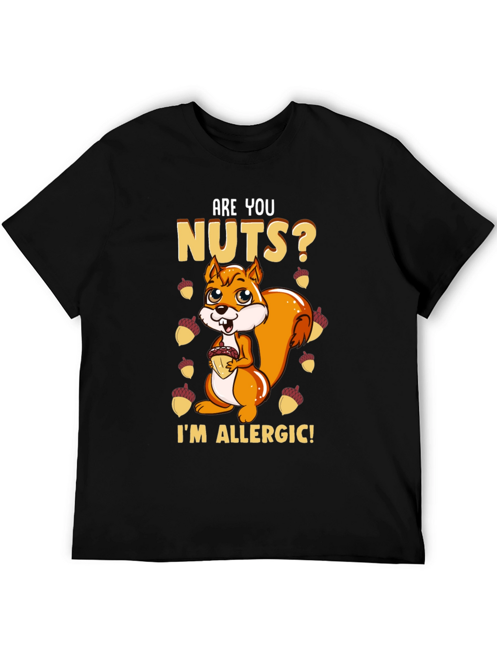 Funny Squirrel Nut Allergy T-Shirt