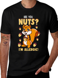 Funny Squirrel Nut Allergy T-Shirt