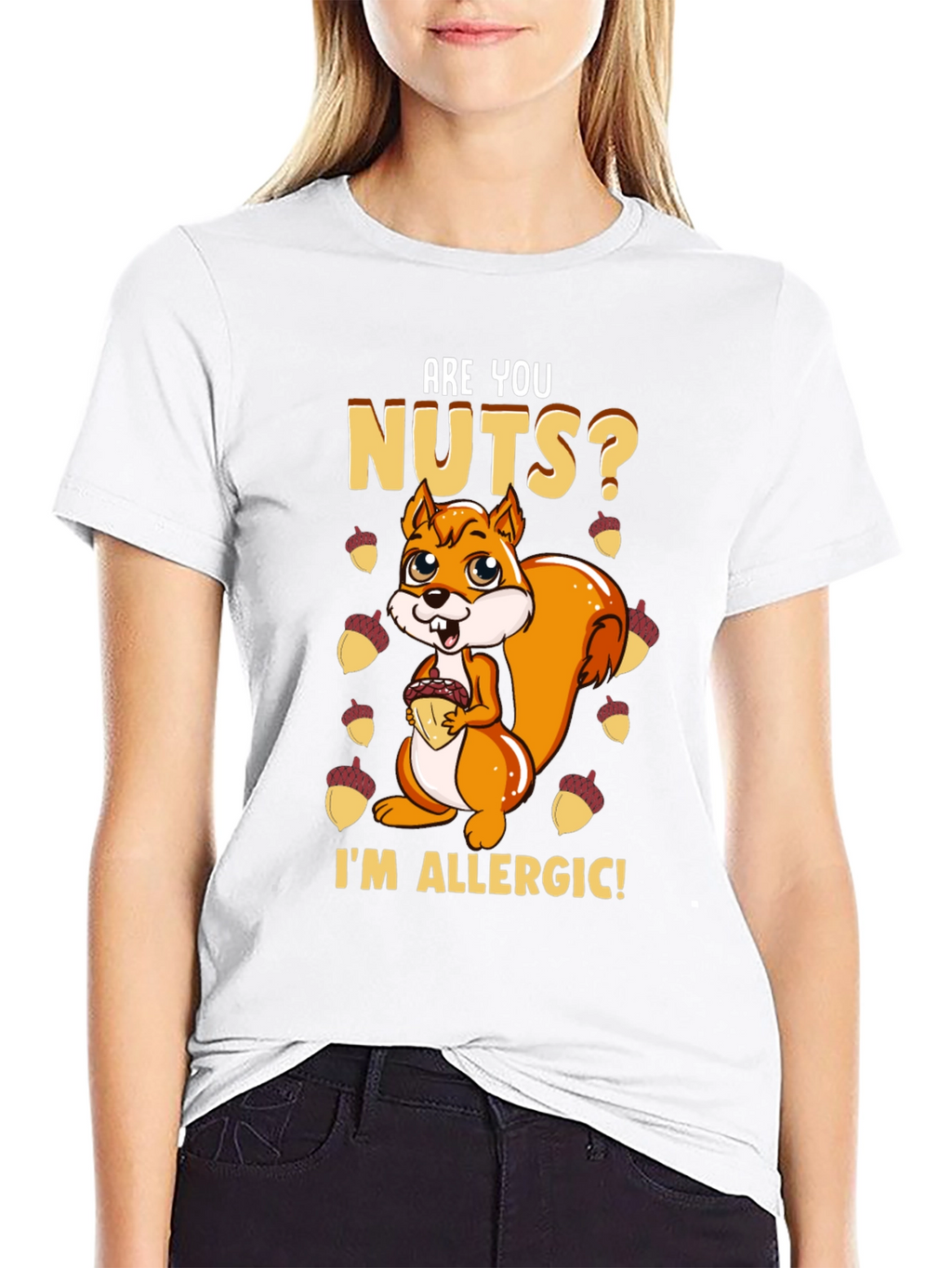 Funny Squirrel Nut Allergy T-Shirt