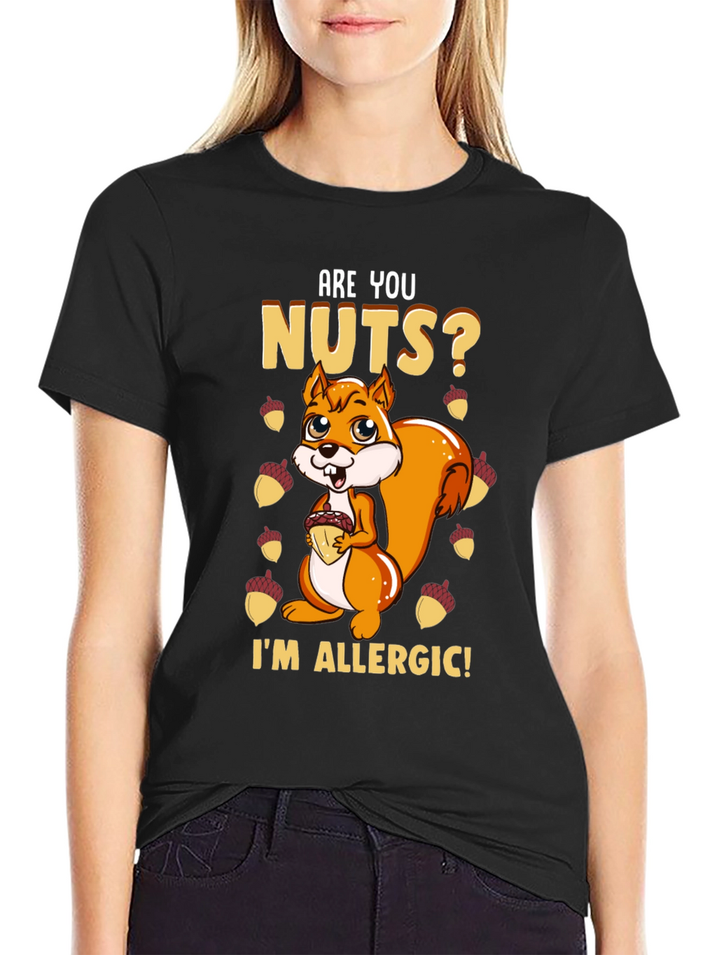 Funny Squirrel Nut Allergy T-Shirt