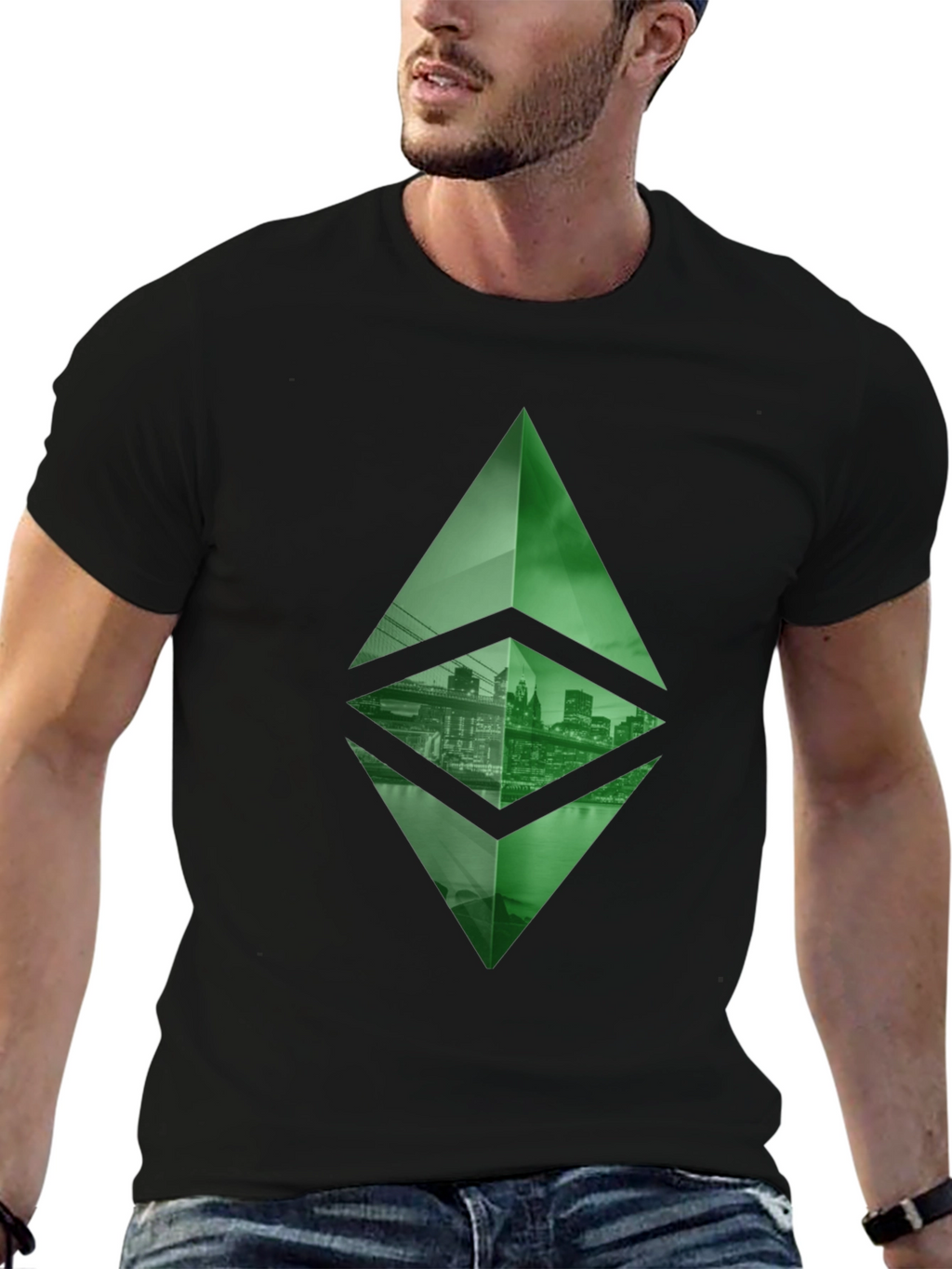 Ethereum Cityscape T-Shirt - Crypto Fashion