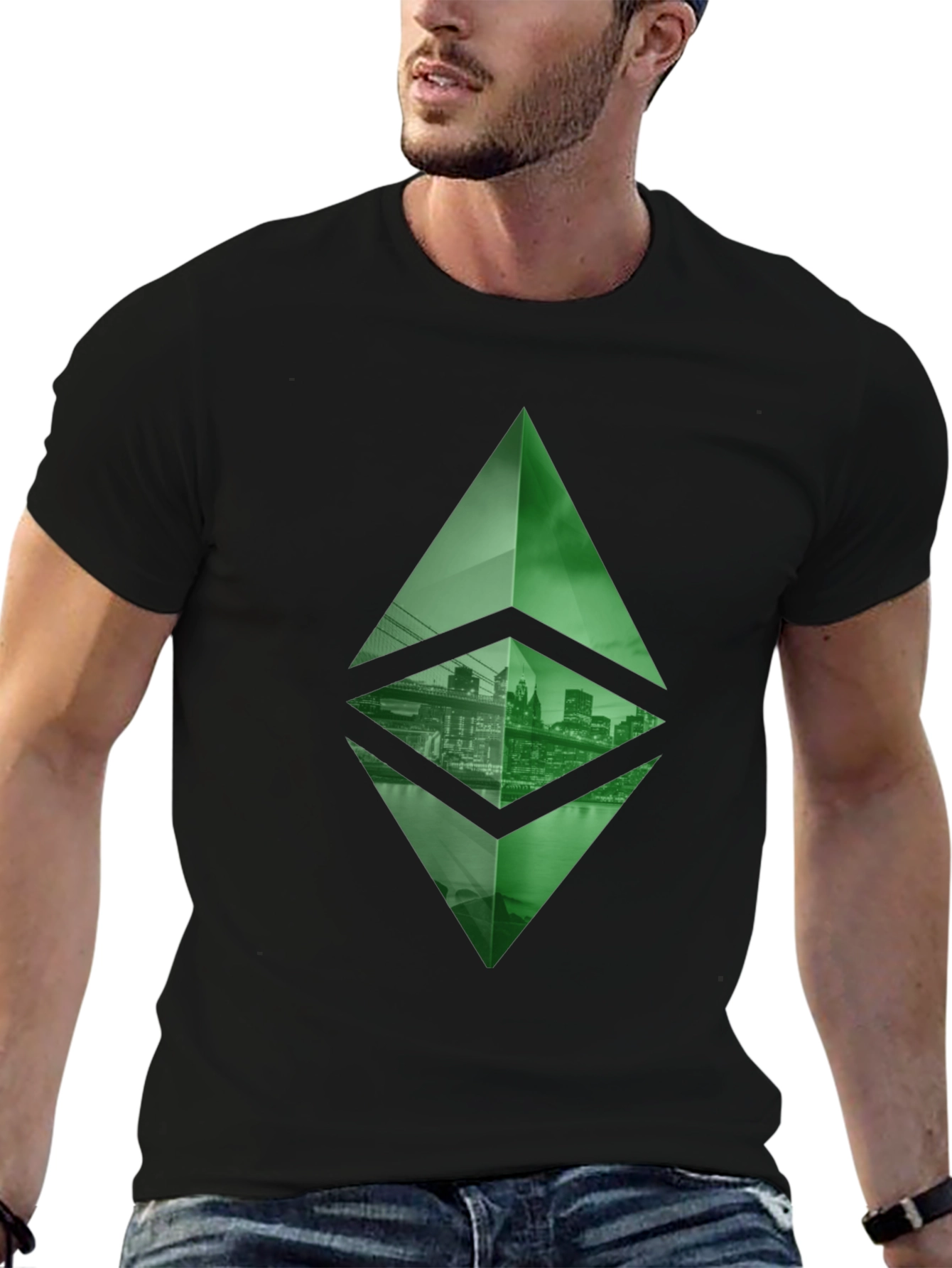 Ethereum Cityscape T-Shirt - Crypto Fashion