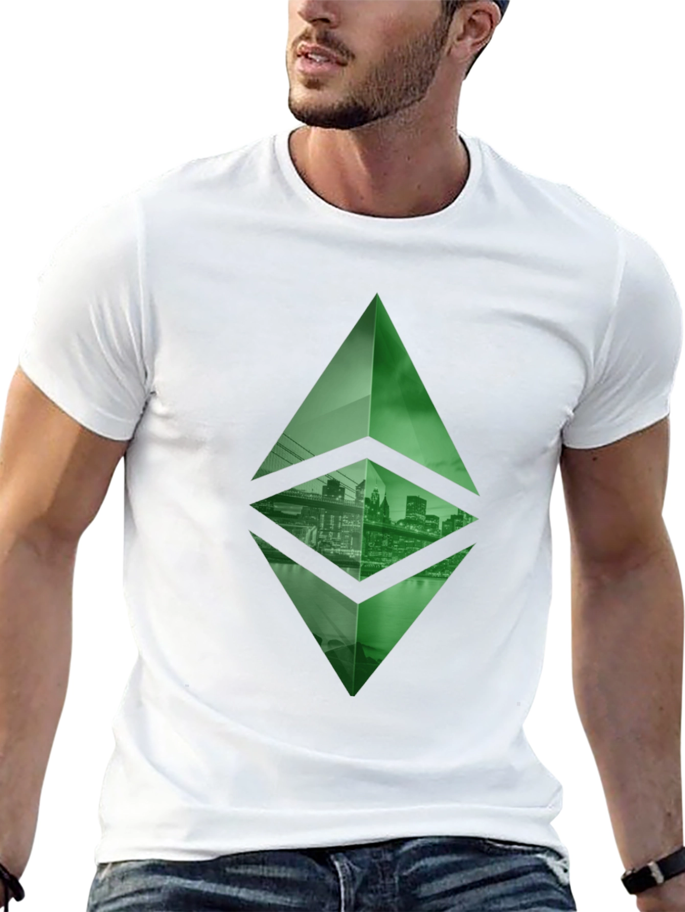 Ethereum Cityscape T-Shirt - Crypto Fashion