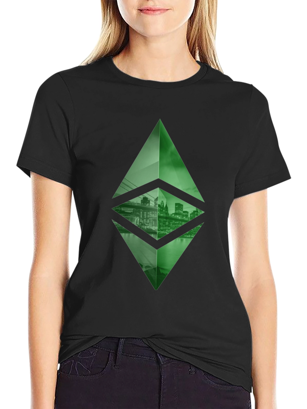 Ethereum Cityscape T-Shirt - Crypto Fashion