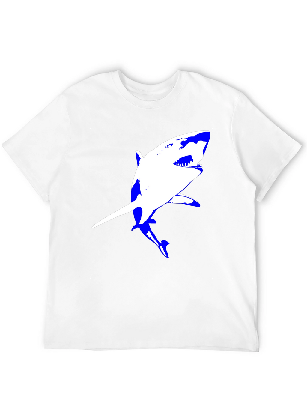 Shark Graphic Tee - Black Cotton Comfort