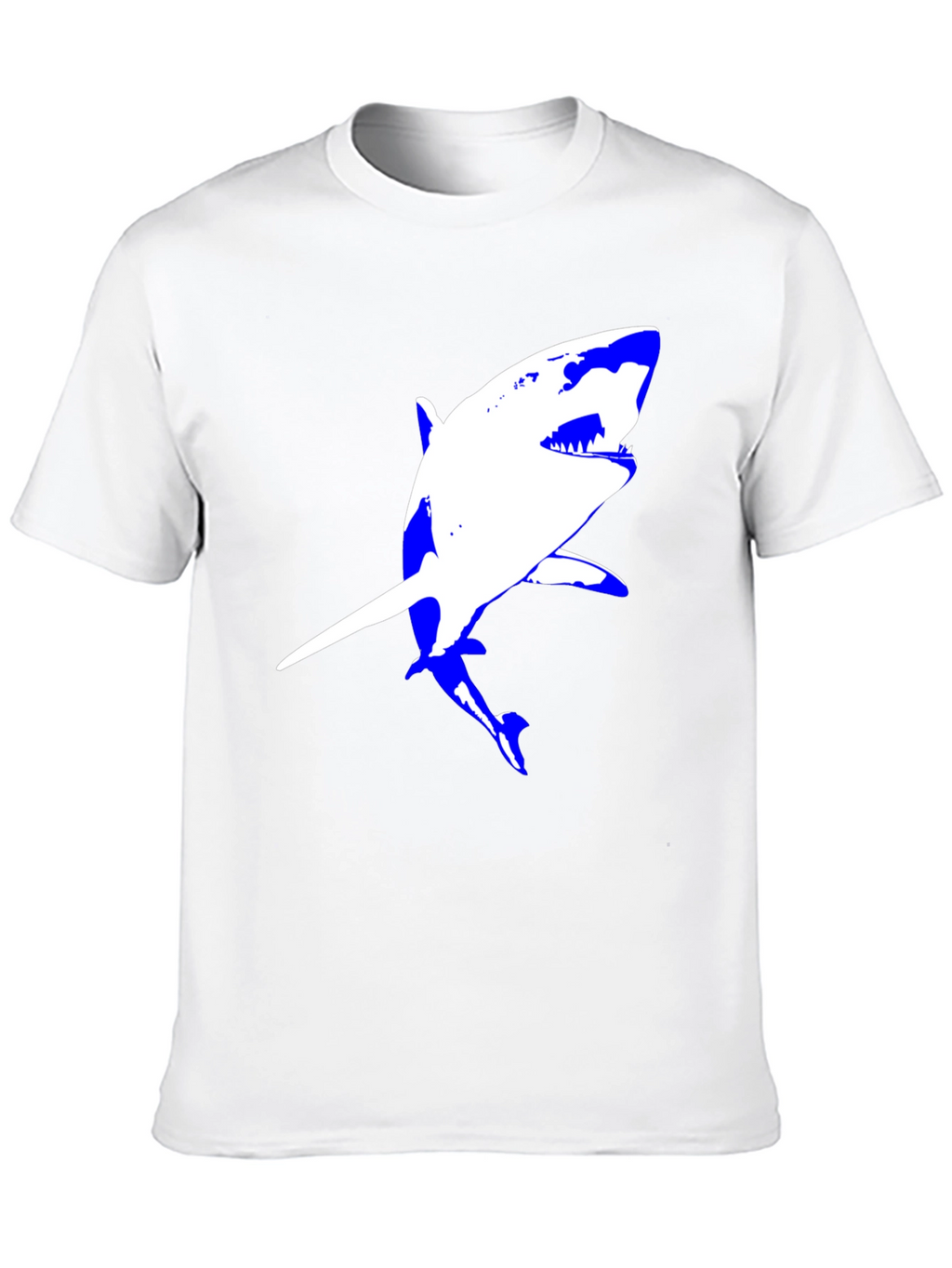 Shark Graphic Tee - Black Cotton Comfort