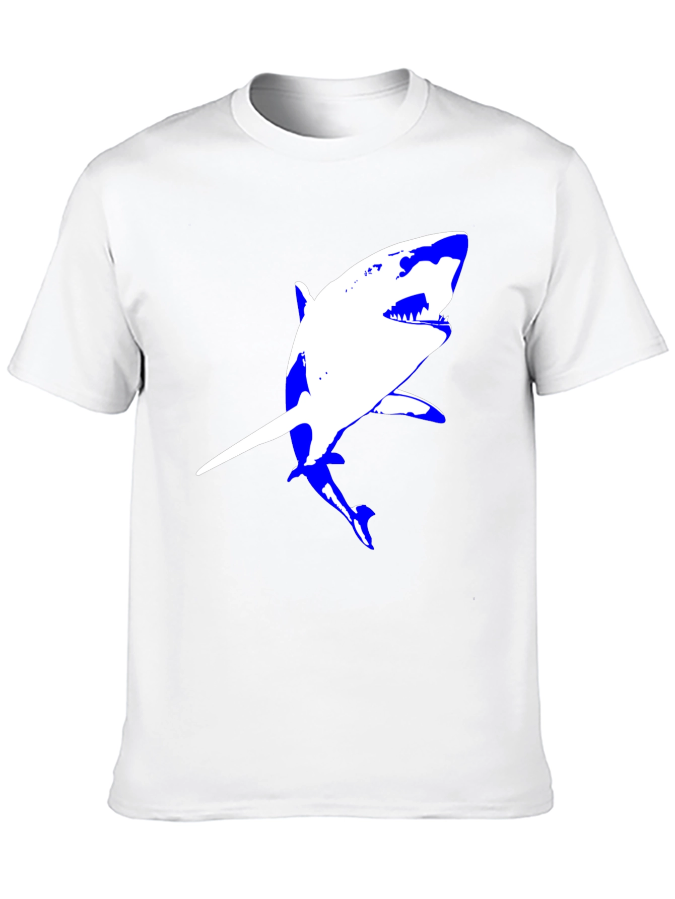 Shark Graphic Tee - Black Cotton Comfort
