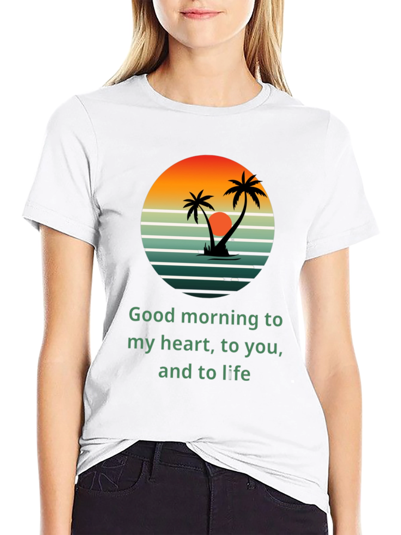 Tropical Sunrise T-Shirt - Good Morning to Life!