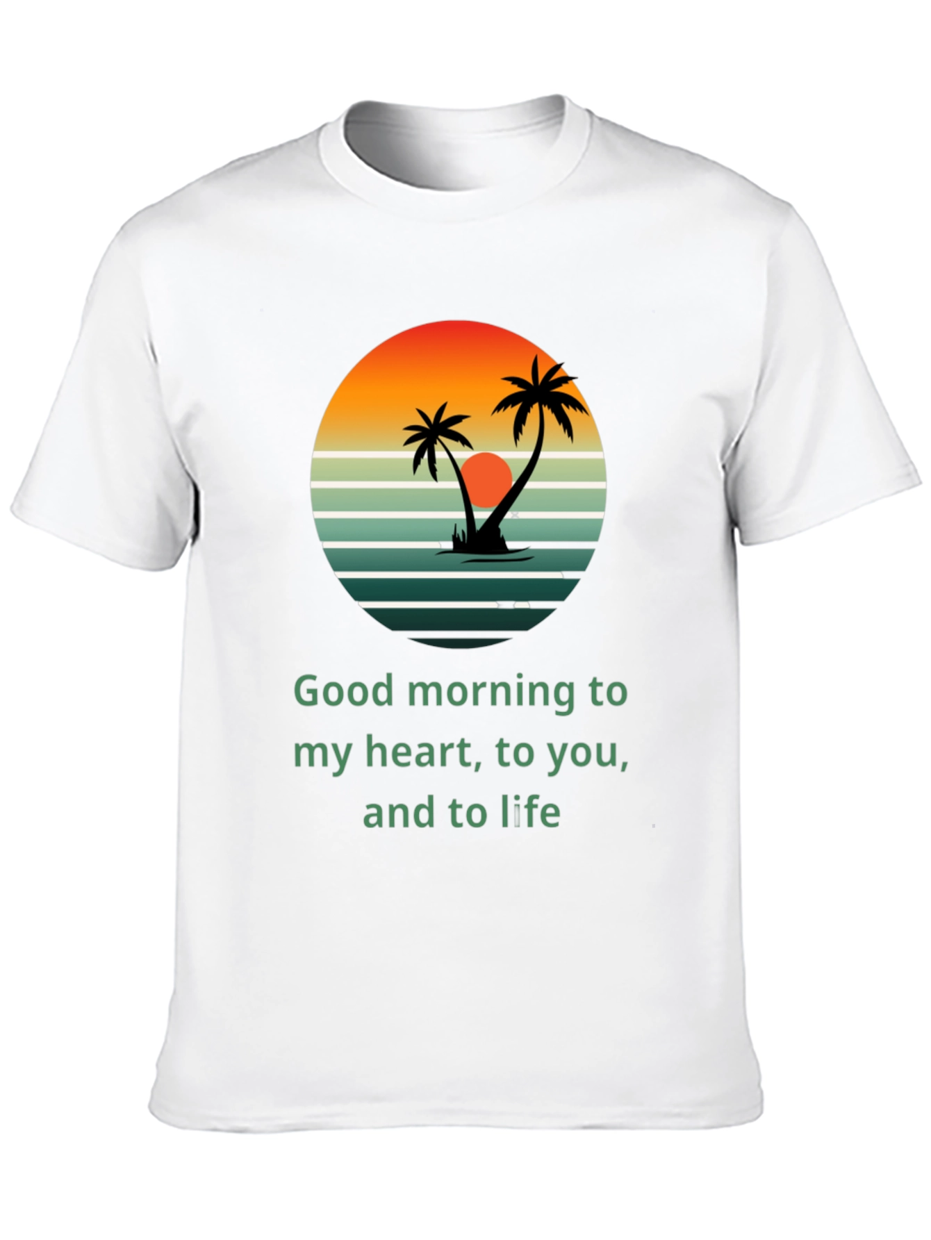 Tropical Sunrise T-Shirt - Good Morning to Life!