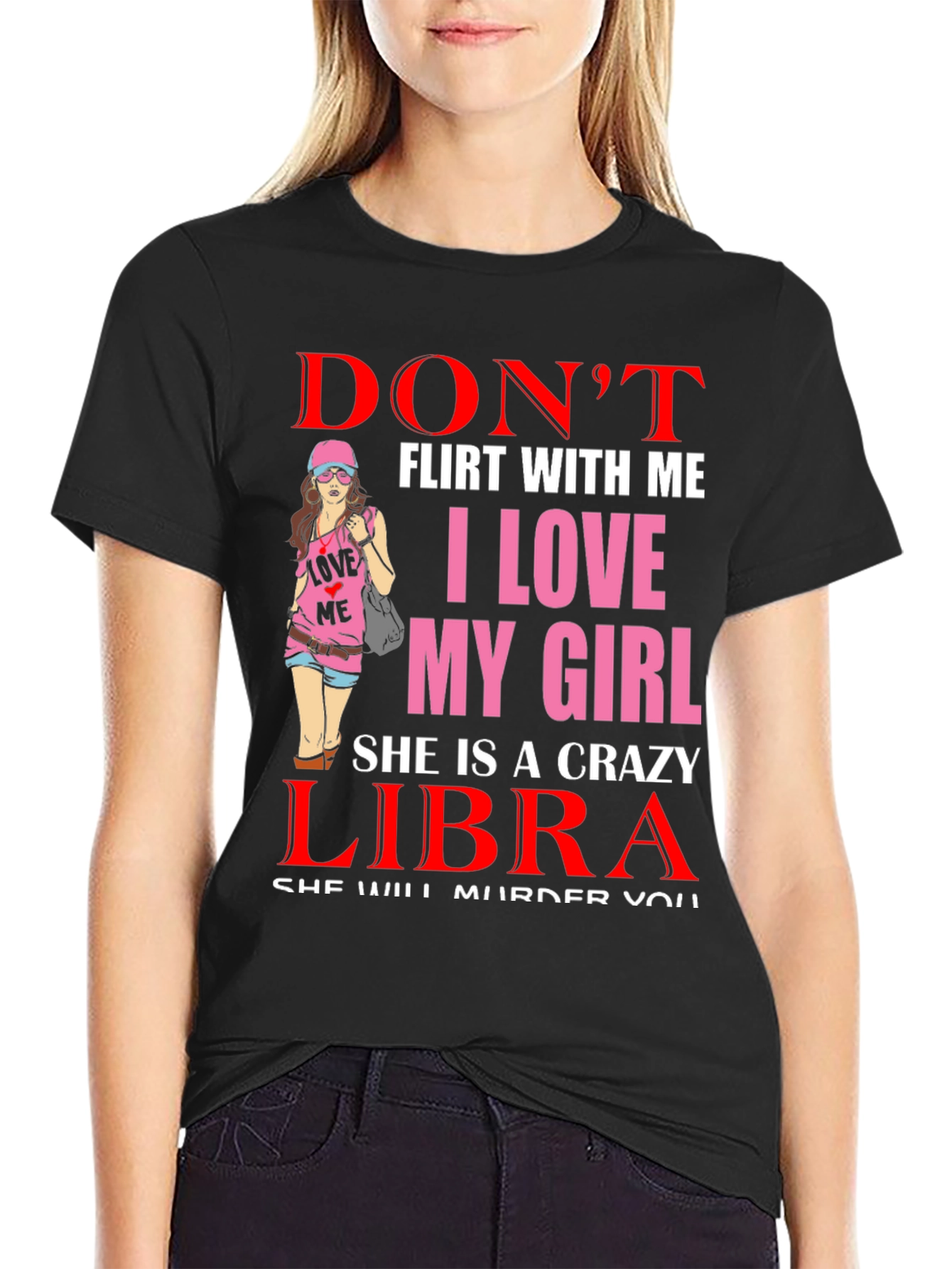 Dont Flirt Libra Girl T-Shirt