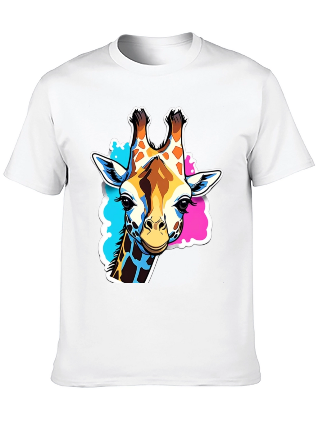 Giraffe Graphic Tee - Stylish Black T-Shirt