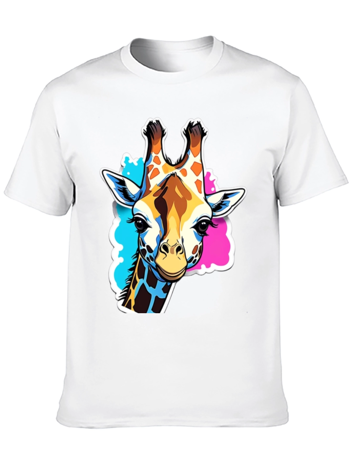 Giraffe Graphic Tee - Stylish Black T-Shirt