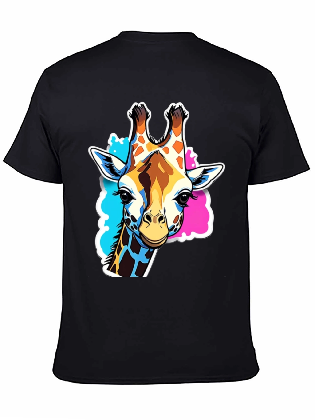 Giraffe Graphic Tee - Stylish Black T-Shirt