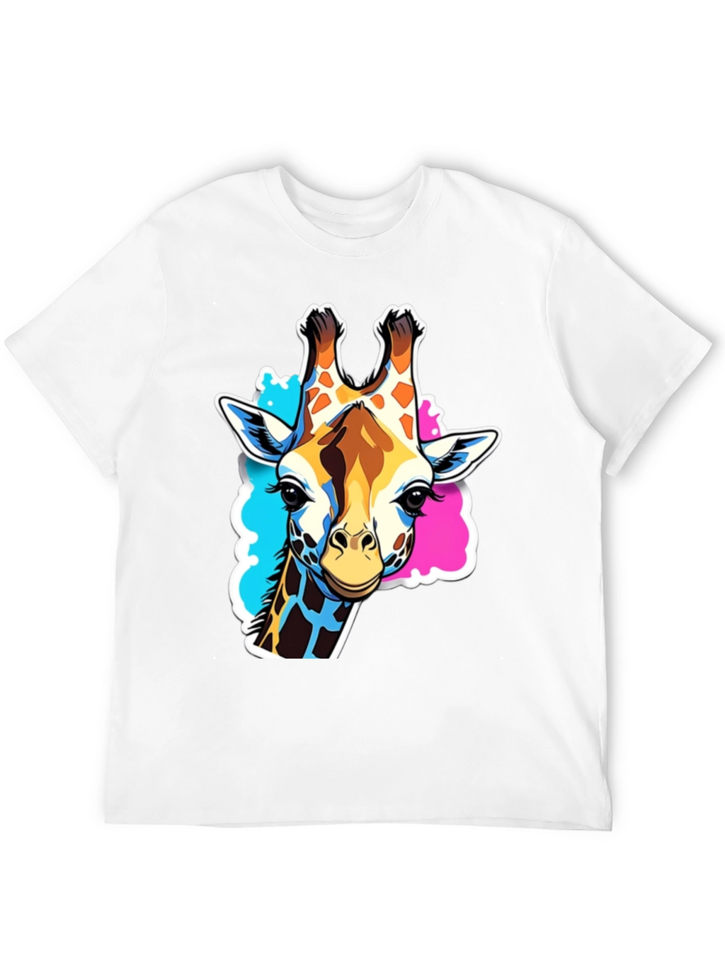 Giraffe Graphic Tee - Stylish Black T-Shirt