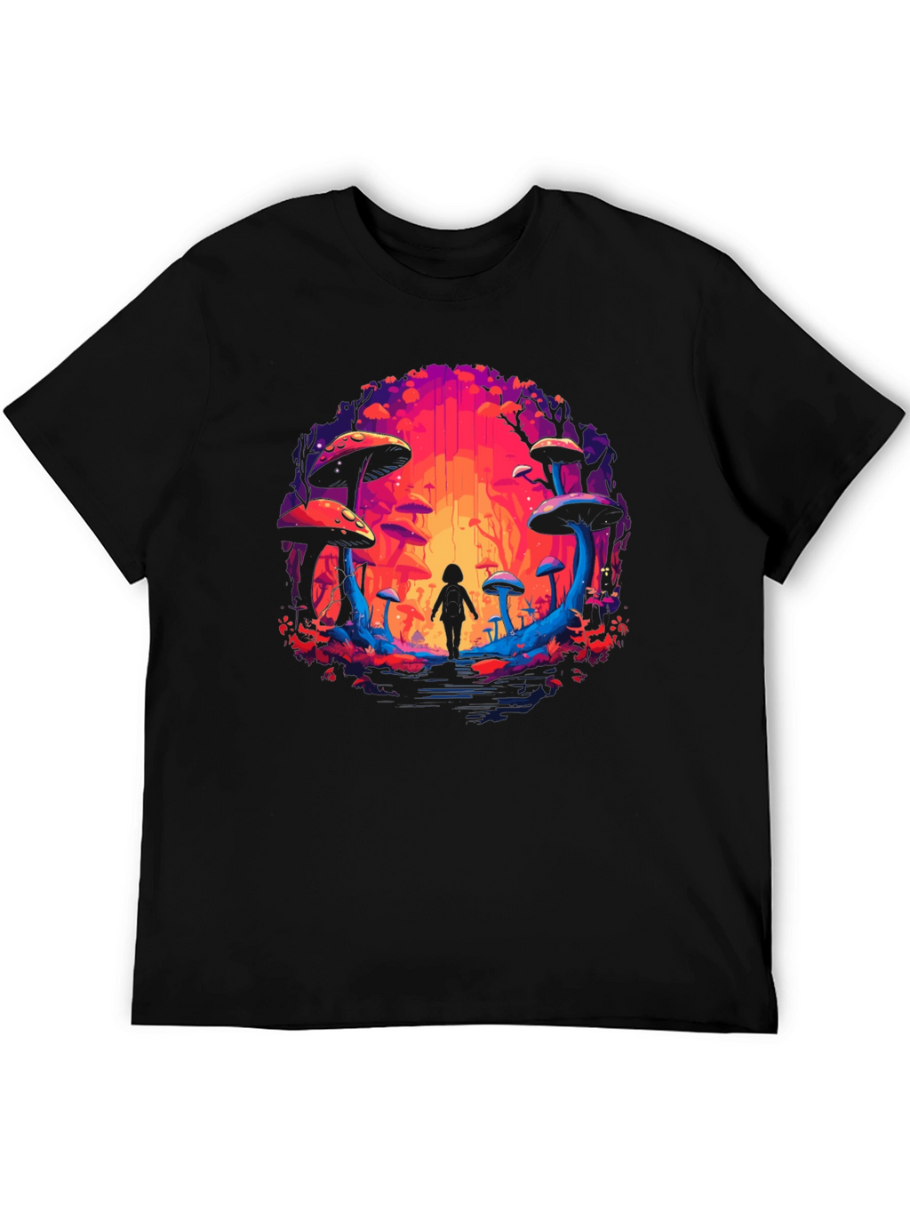 Mystical Mushroom Forest Graphic Tee
