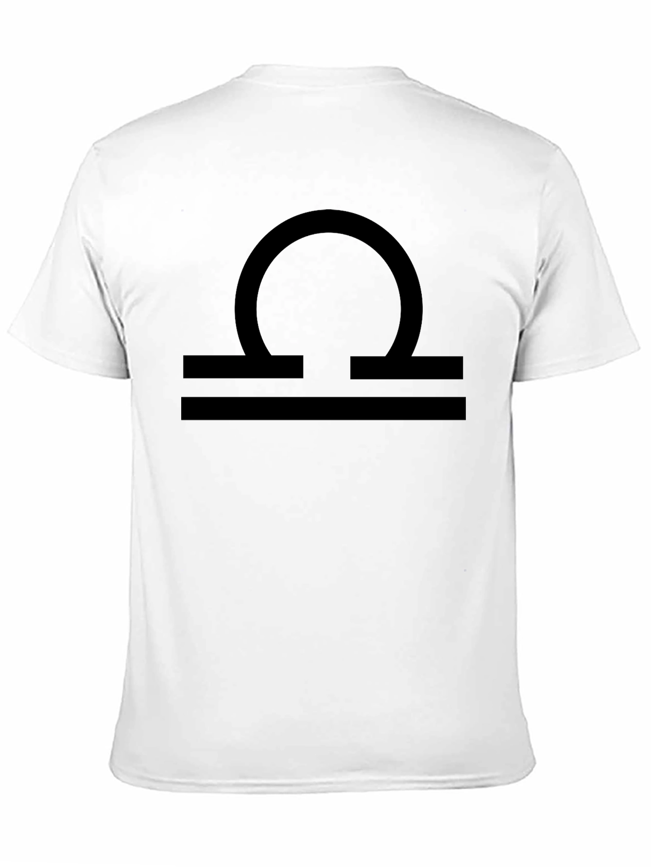 Libra Zodiac Sign Black Graphic Tee
