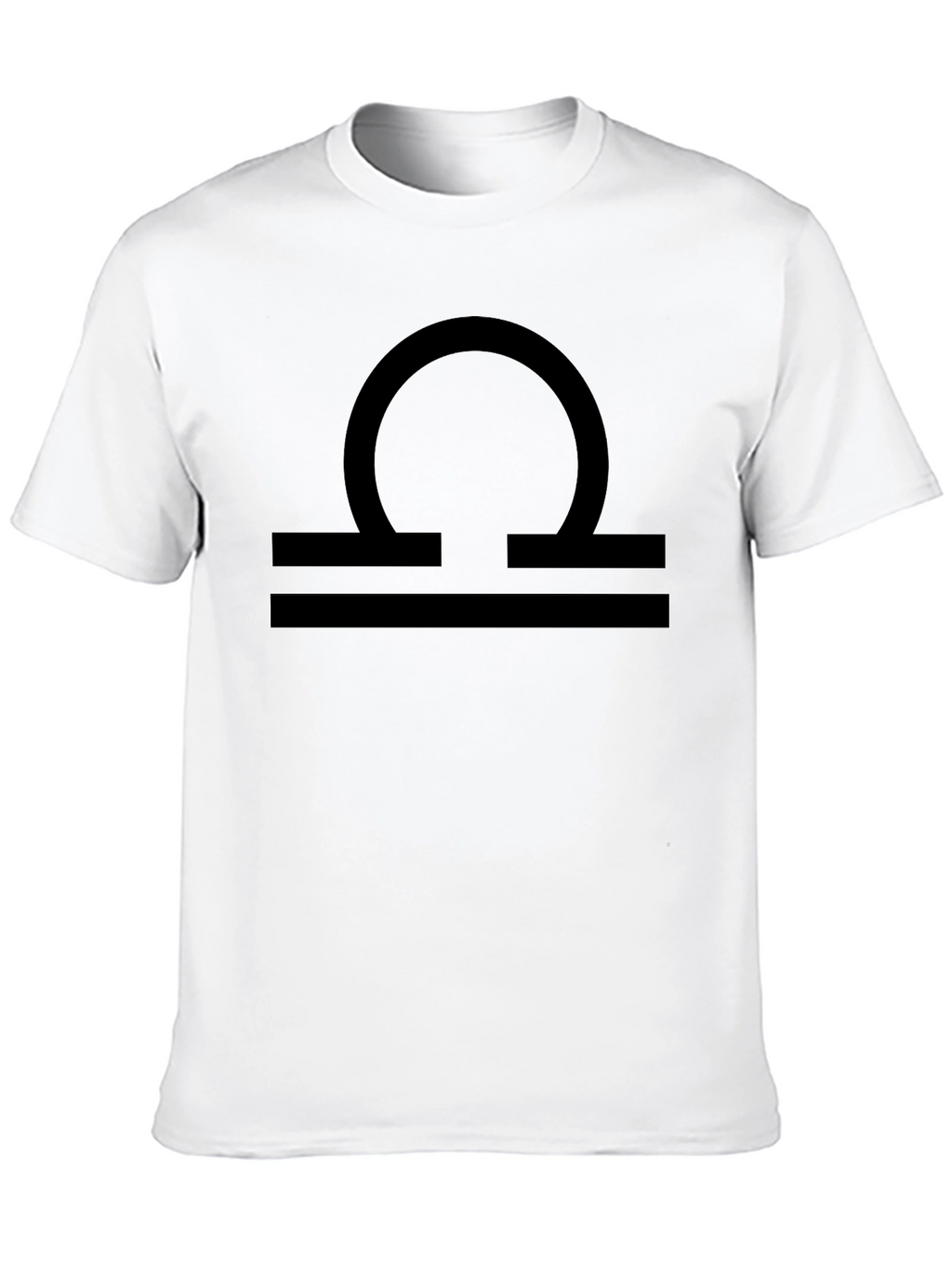 Libra Zodiac Sign Black Graphic Tee