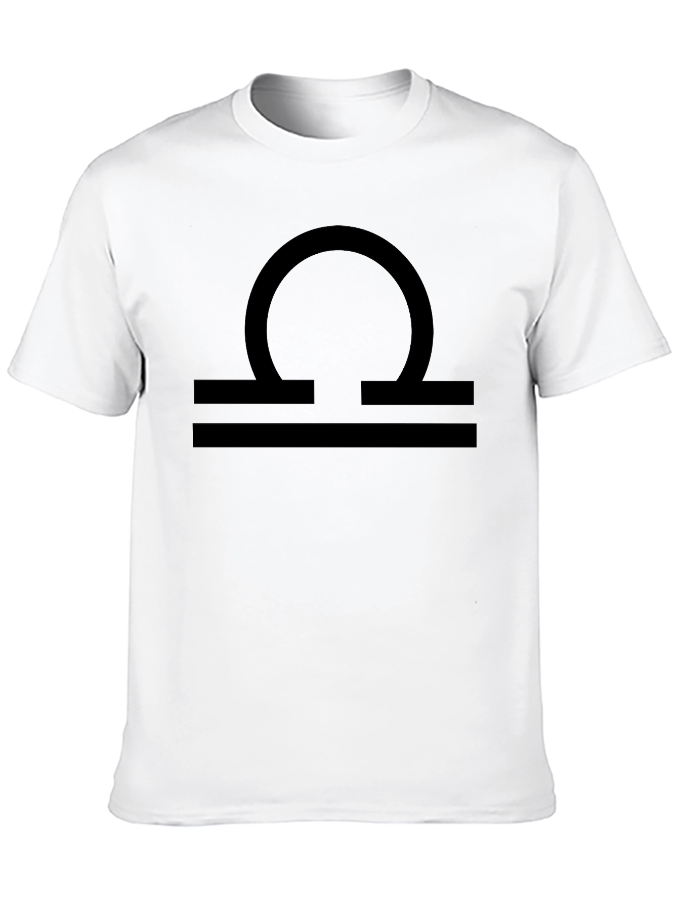 Libra Zodiac Sign Black Graphic Tee