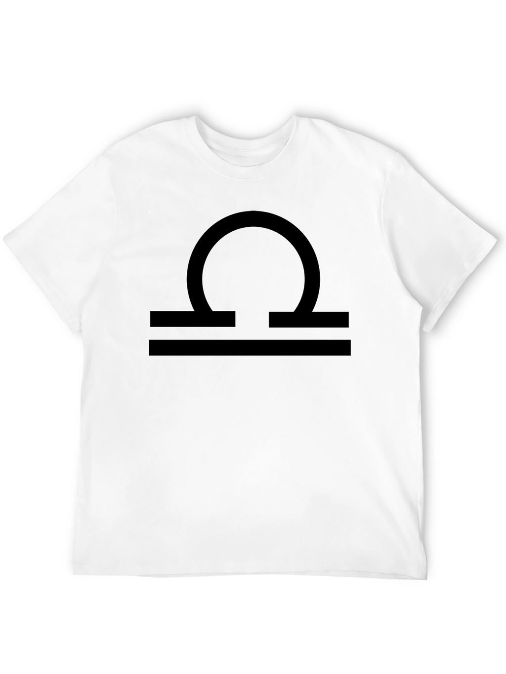 Libra Zodiac Sign Black Graphic Tee