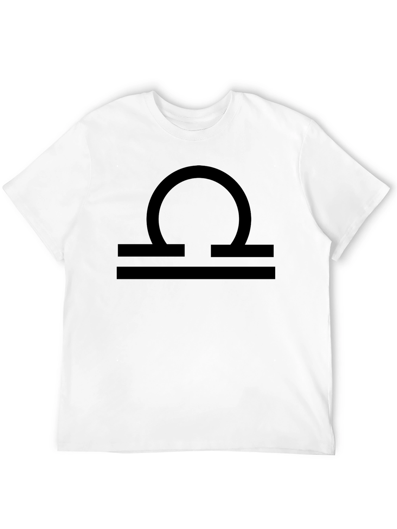 Libra Zodiac Sign Black Graphic Tee