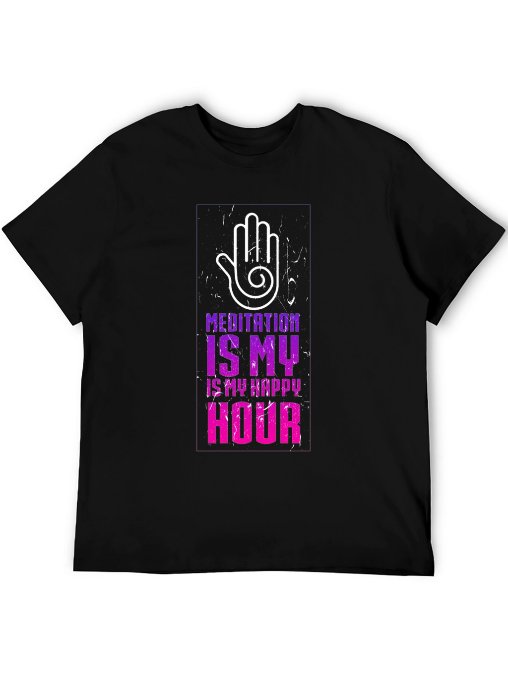 Meditation Is My Happy Hour Graphic T-Shirt