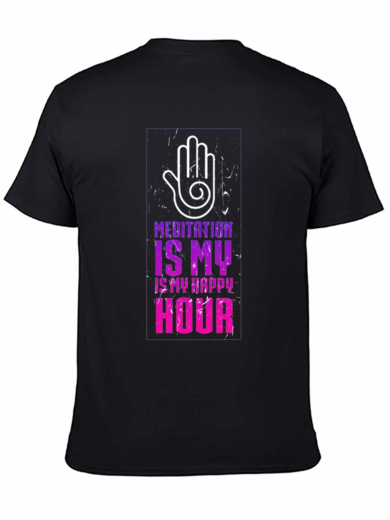 Meditation Is My Happy Hour Graphic T-Shirt