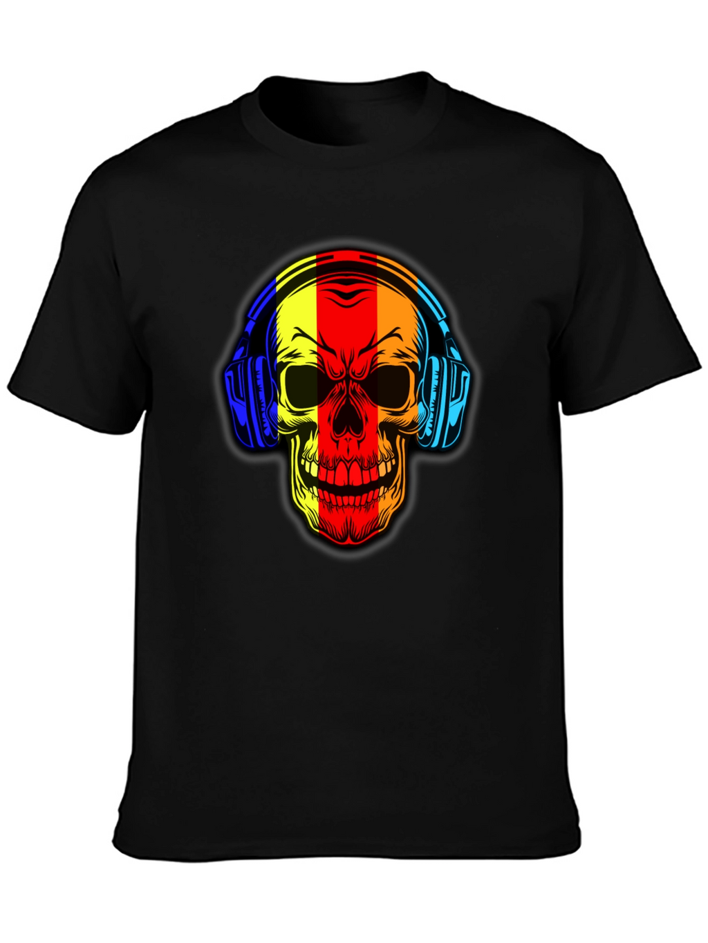 Skull Headphone Graphic Tee - Cool Music Lover Shirt