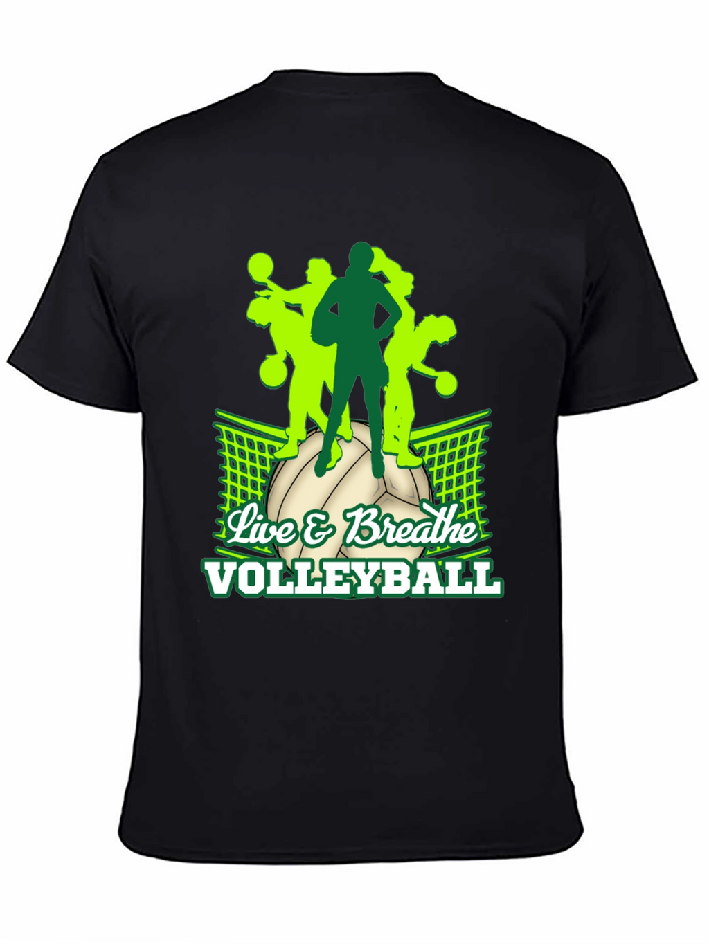 Volleyball Graphic Tee - Live & Breathe Volleyball