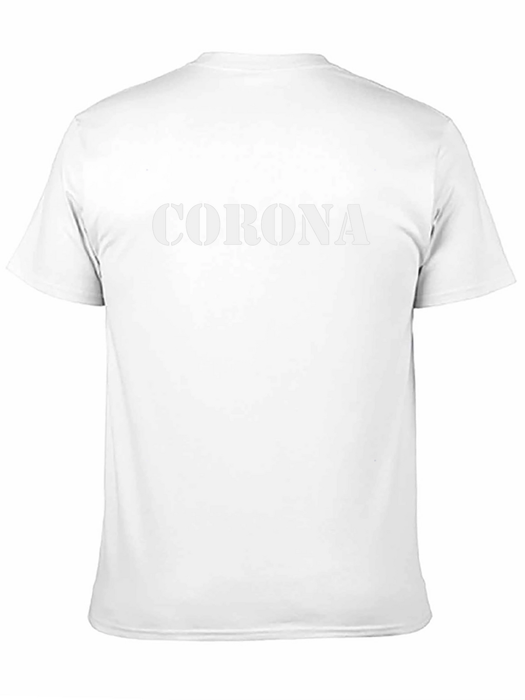 Corona Stencil Graphic Mens Black T-Shirt