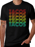 Tacos Graphic Print Crew Neck T-Shirt