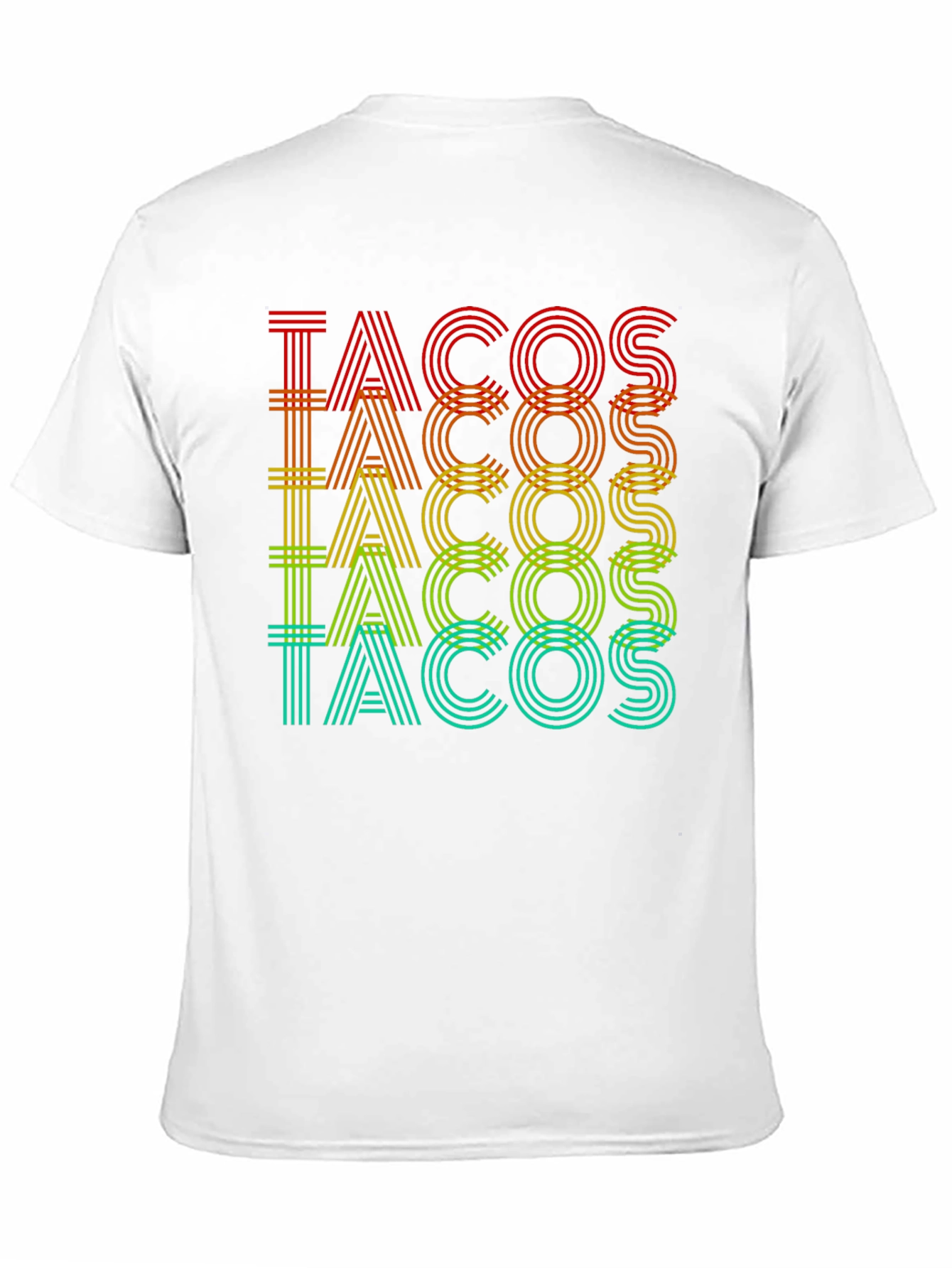 Tacos Graphic Print Crew Neck T-Shirt