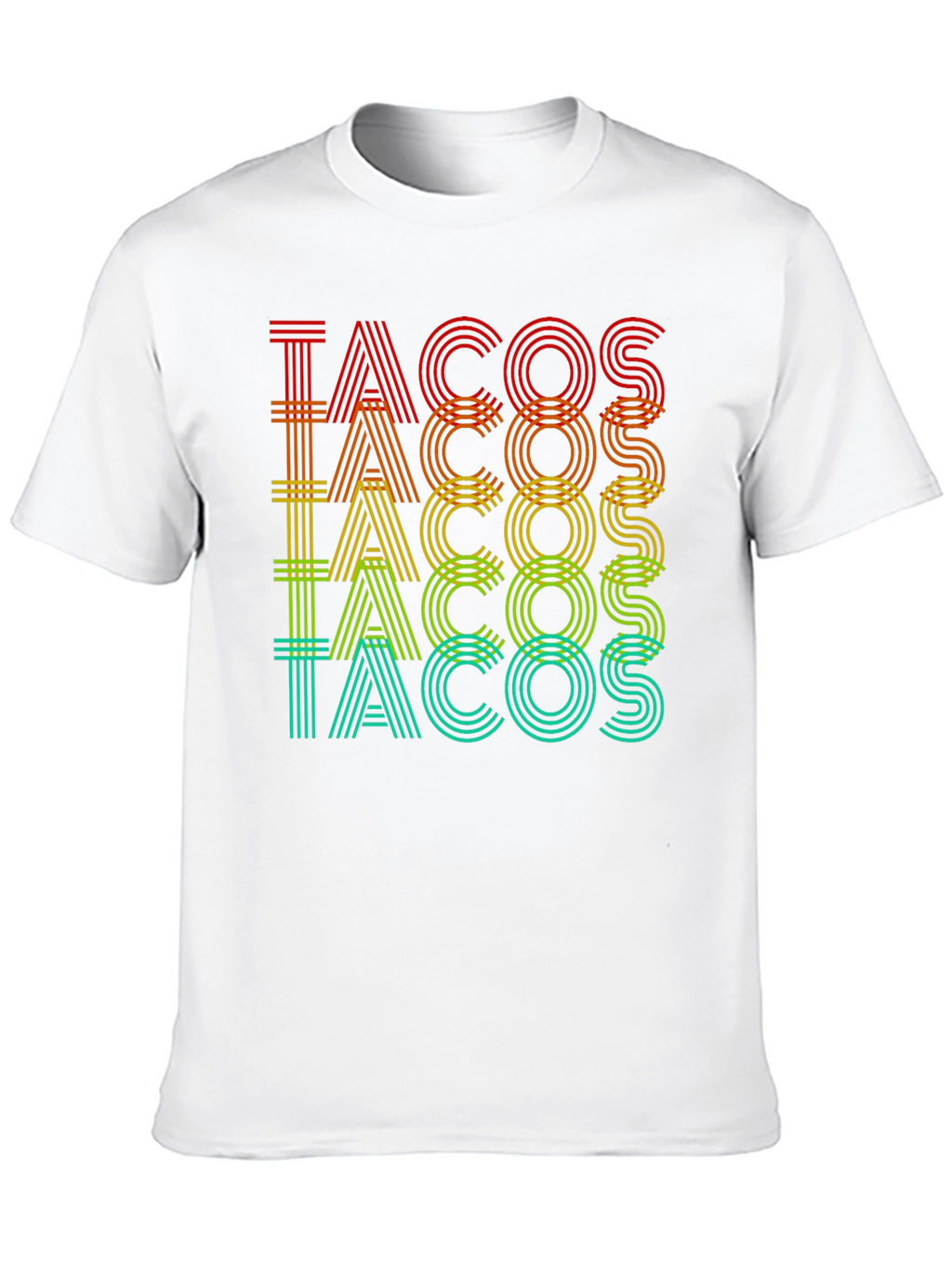 Tacos Graphic Print Crew Neck T-Shirt