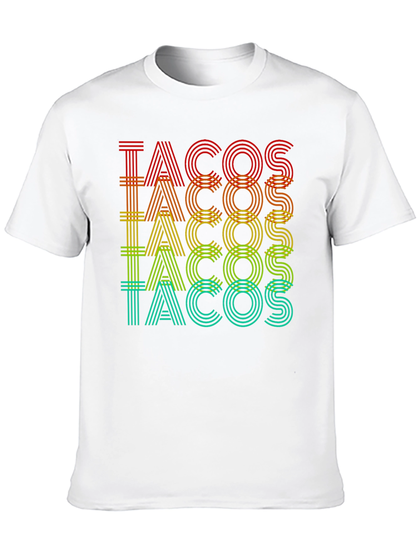 Tacos Graphic Print Crew Neck T-Shirt