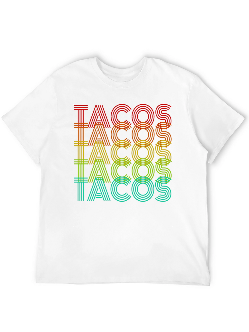 Tacos Graphic Print Crew Neck T-Shirt