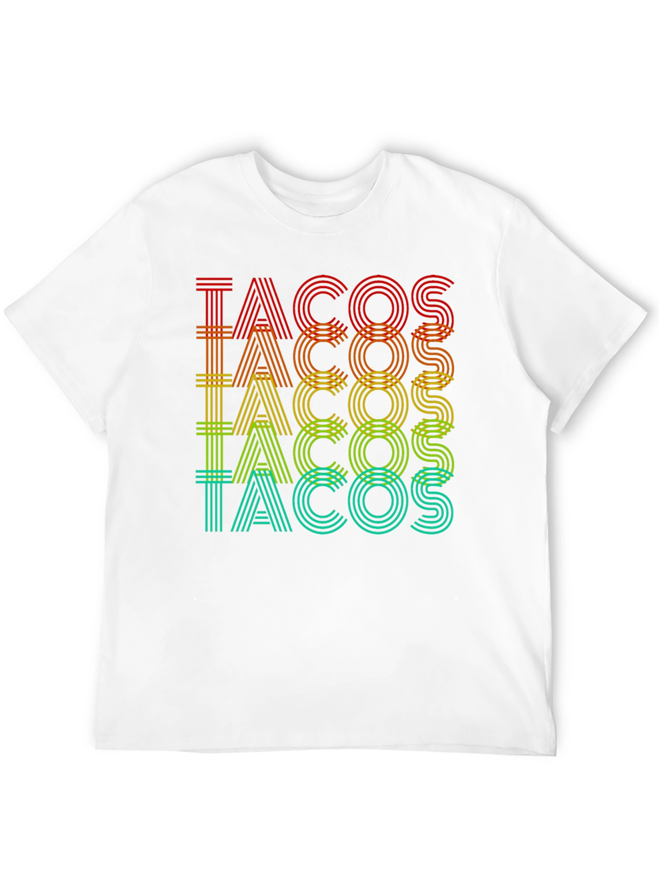 Tacos Graphic Print Crew Neck T-Shirt