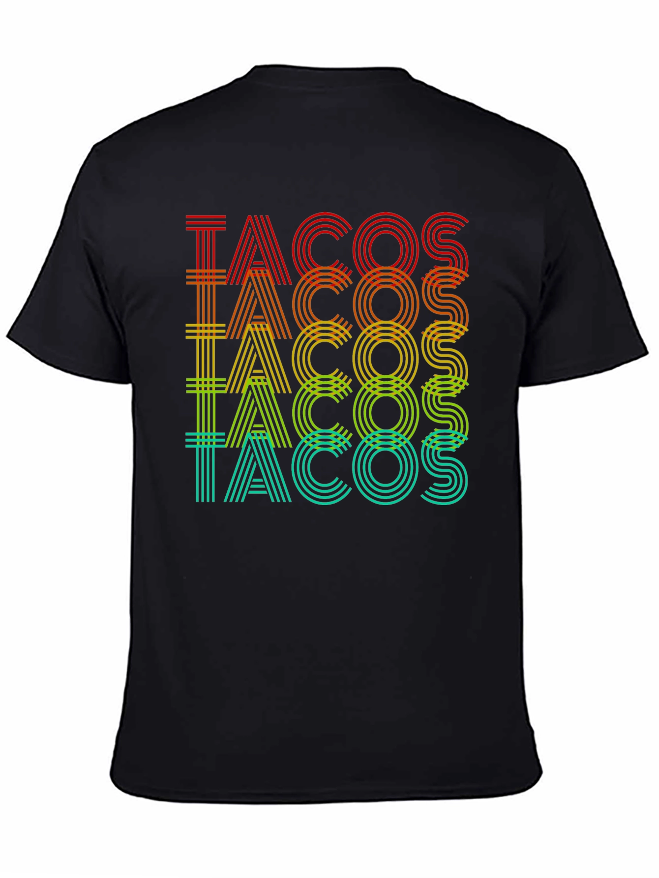 Tacos Graphic Print Crew Neck T-Shirt