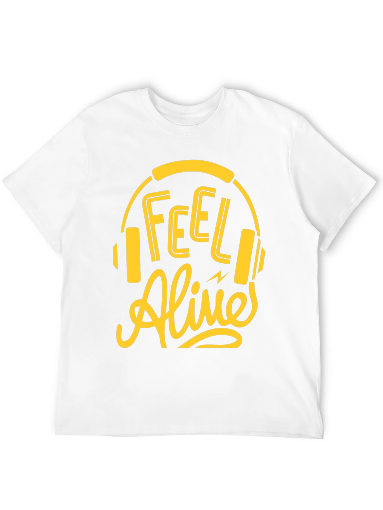 Feel Alive Headphones Graphic Tee - Black