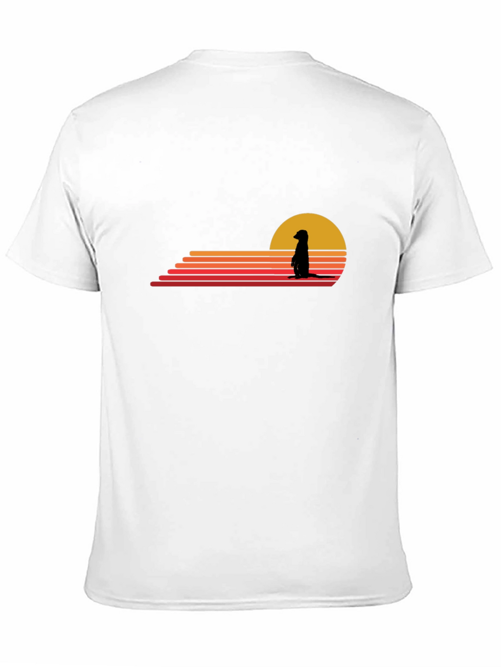 Meerkat Sunset Graphic Tee - Black Cotton Blend
