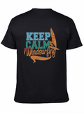 Keep Calm and Do Windsurfing Graphic T-Shirt
