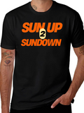 Sun Up 2 Sun Down Black Graphic Tee