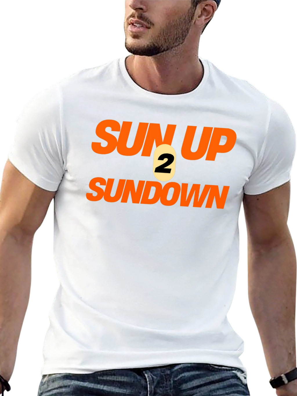 Sun Up 2 Sun Down Black Graphic Tee