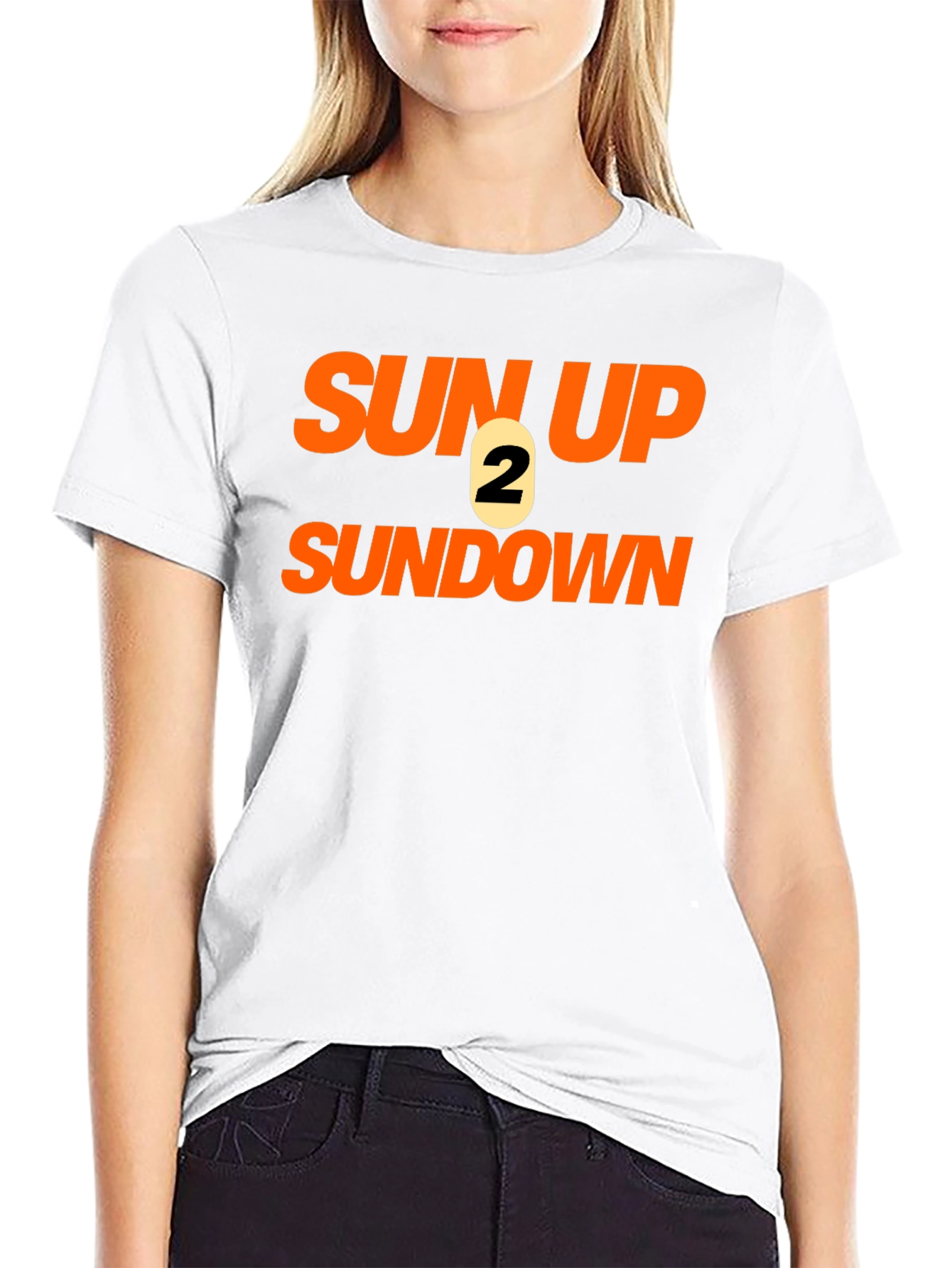 Sun Up 2 Sun Down Black Graphic Tee