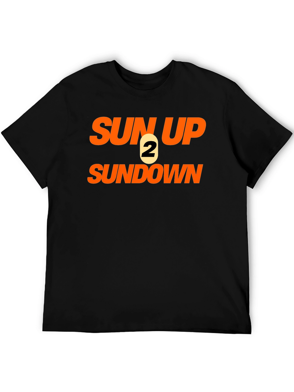 Sun Up 2 Sun Down Black Graphic Tee