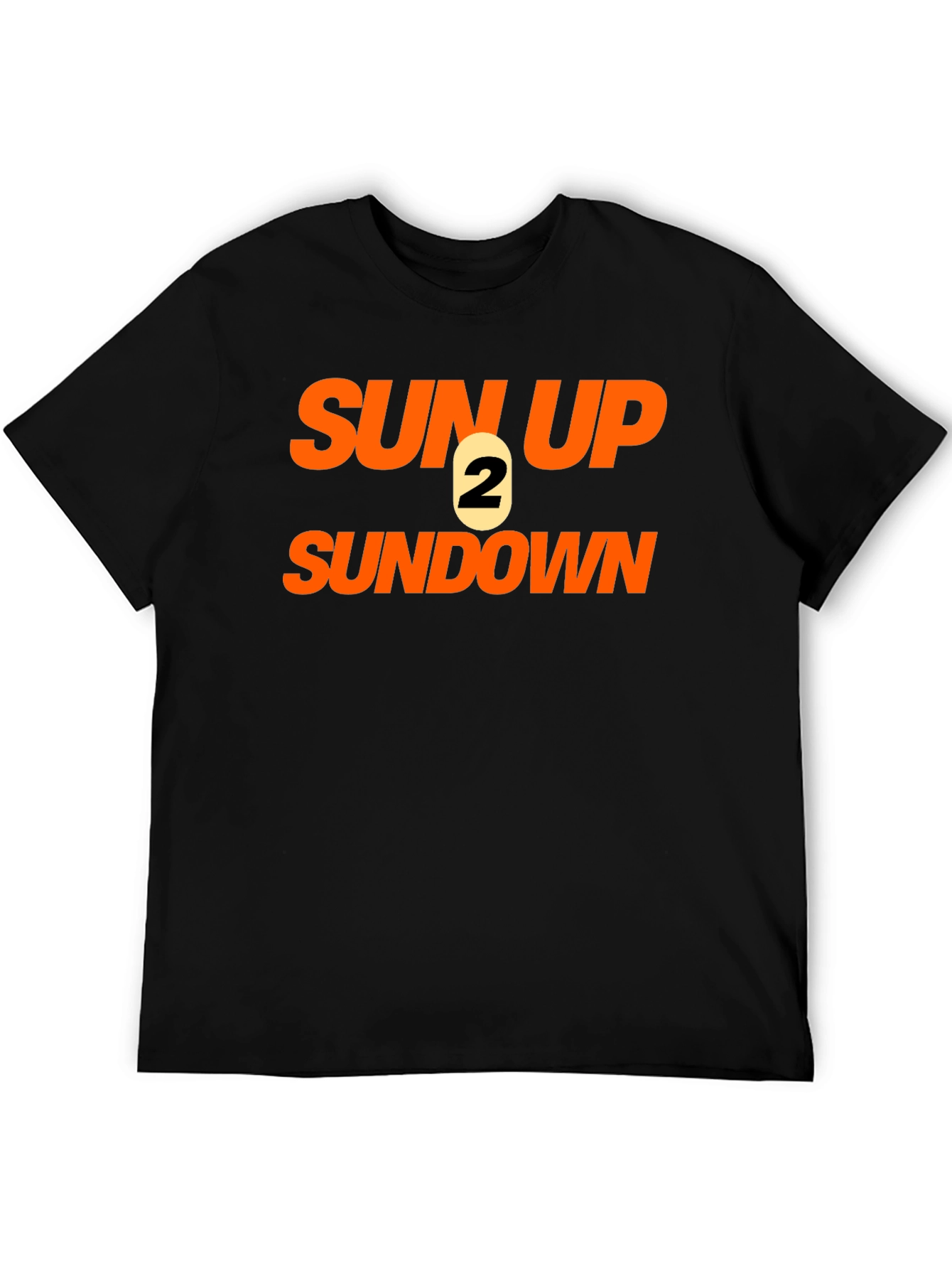 Sun Up 2 Sun Down Black Graphic Tee