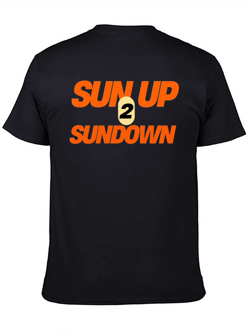 Sun Up 2 Sun Down Black Graphic Tee