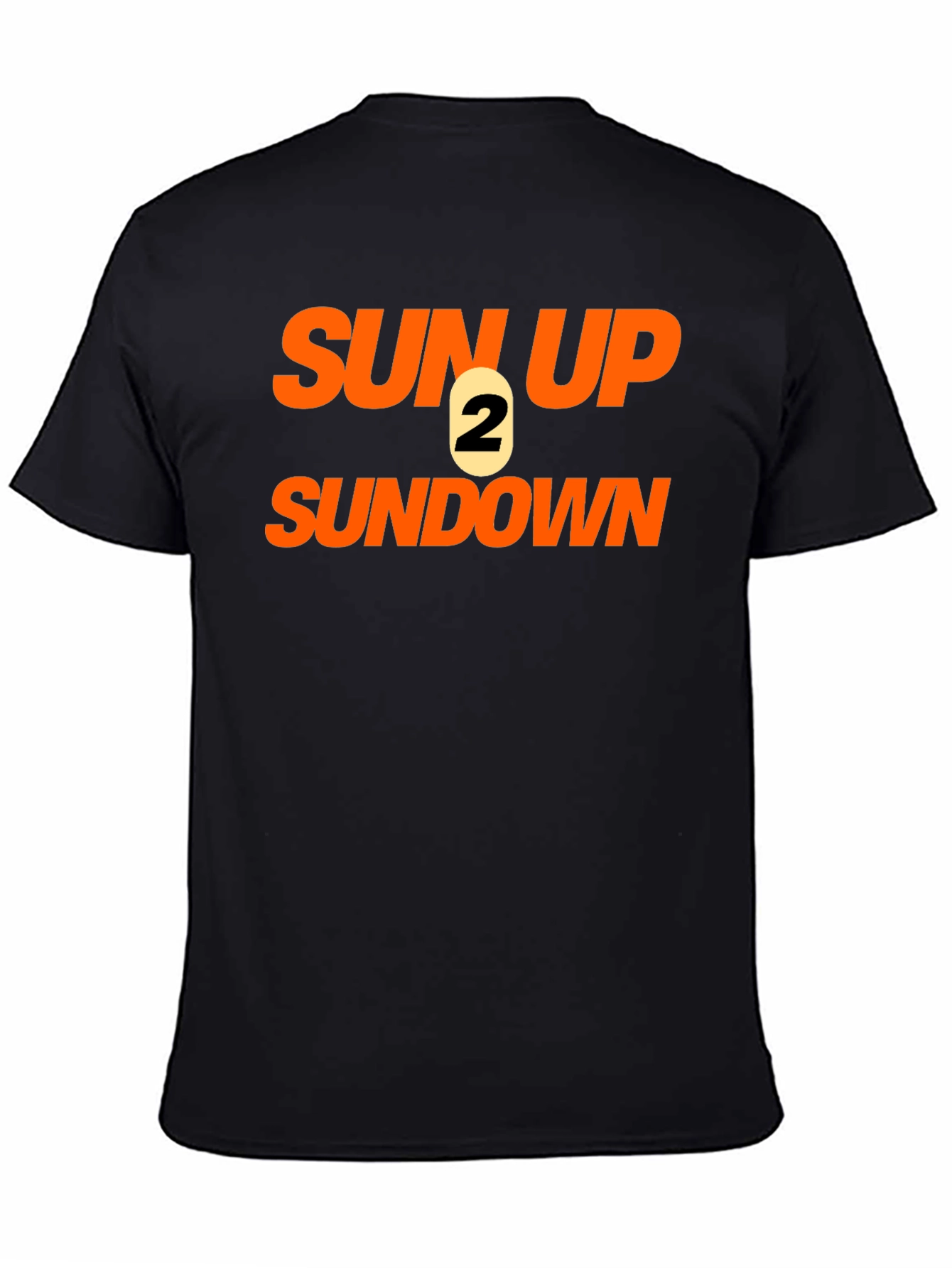 Sun Up 2 Sun Down Black Graphic Tee