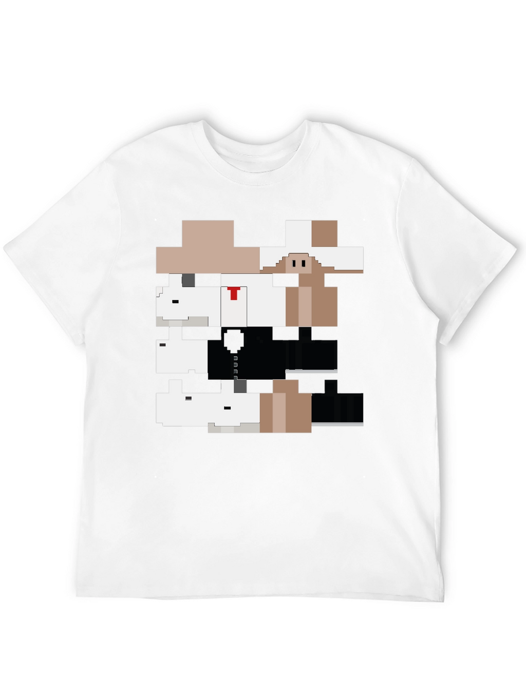 Pixelated Gangster Animals Graphic Tee