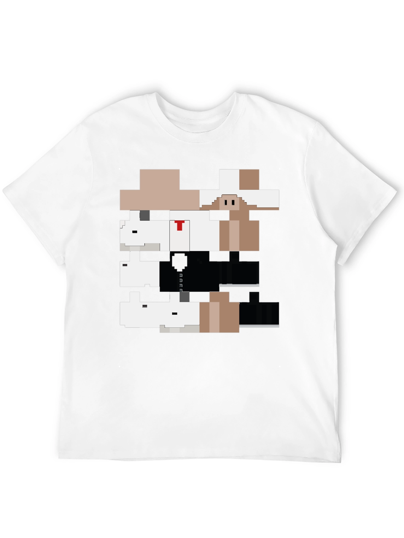 Pixelated Gangster Animals Graphic Tee
