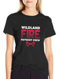 Wildland Fire Hotshot Crew Graphic Tee - Black