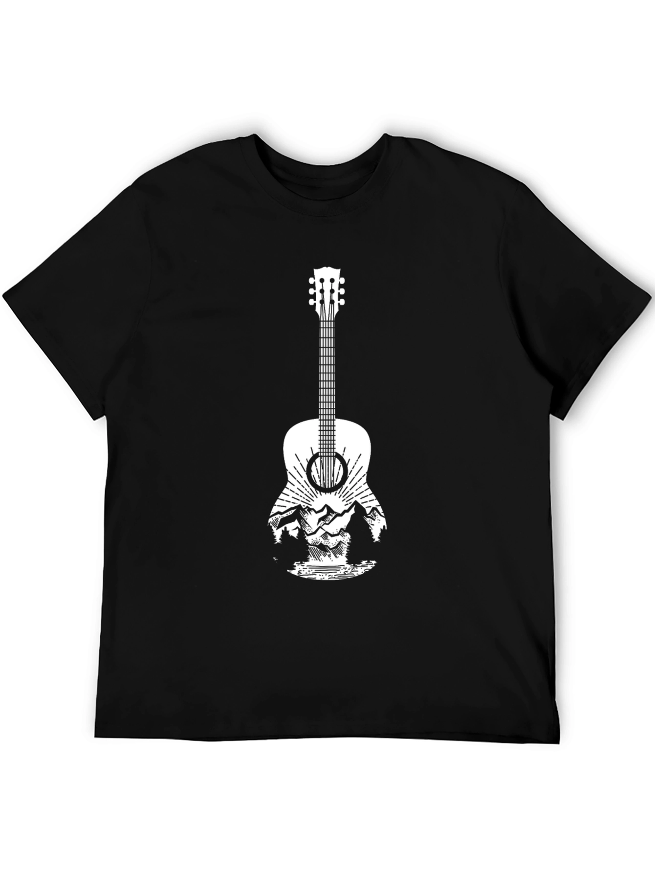 Guitar Mountain Graphic Tee - Black